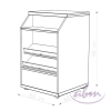 Lada 60x60x95 wenge D2227 BS/LEN